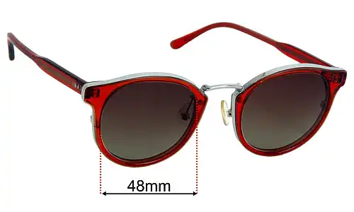 Sunglass Fix Replacement Lenses for Bailey Nelson Francis 48mm Bailey Nelson Francis Replacement Lenses 48mm wide