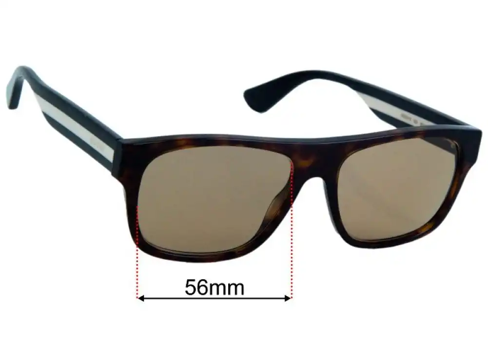 Gucci GG0341S Replacement Lenses 56mm Gucci GG0341S Replacement Lenses 56mm