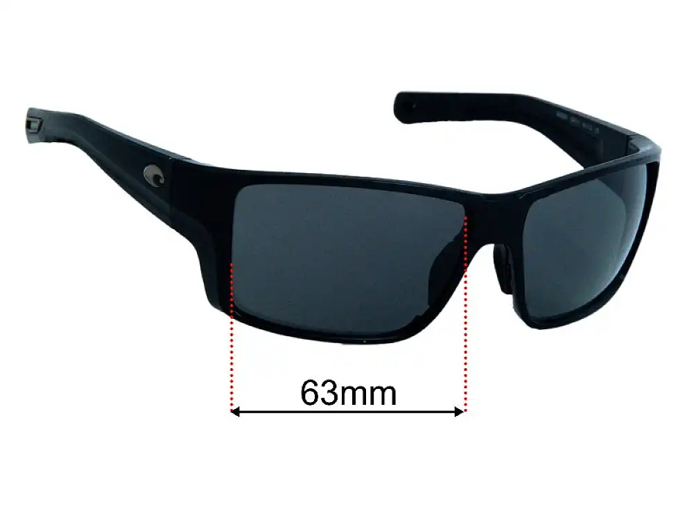 Sunglass Fix Lentilles de Remplacement pour Costa Del Mar Reefton PRO - 63mm Wide Sunglass Fix Lentilles de Remplacement pour Costa Del Mar Reefton PRO - 63mm Wide