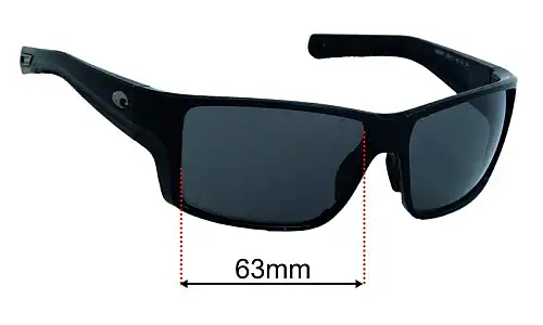Sunglass Fix Lentilles de Remplacement pour Costa Del Mar Reefton PRO - 63mm Wide Costa Del Mar Reefton PRO Lentilles de Remplacement 63mm wide