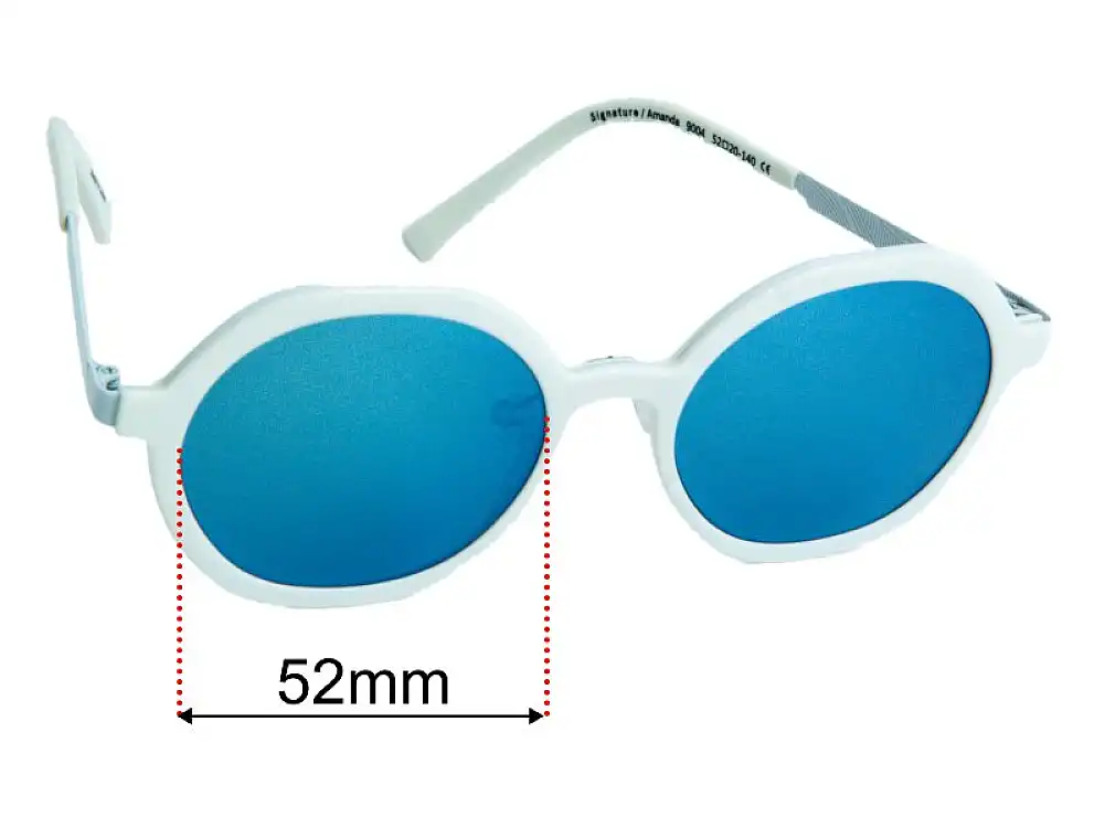 Sunglass Fix Lentilles de Remplacement pour Fleye Copenhagen Amanda - 52mm Wide Sunglass Fix Lentilles de Remplacement pour Fleye Copenhagen Amanda - 52mm Wide