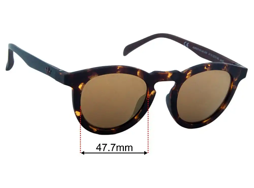 Sunglass Fix Verres de Remplacement pour Adidas AOR017/N - 47mm Wide Sunglass Fix Verres de Remplacement pour Adidas AOR017/N - 47mm Wide