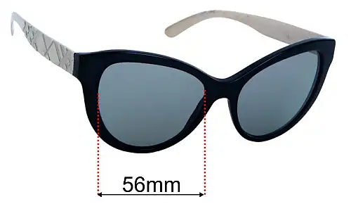 Sunglass Fix Verres de Remplacement pour Burberry B 4220 - 56mm Wide Burberry B 4220 Verres de Remplacement 56mm wide