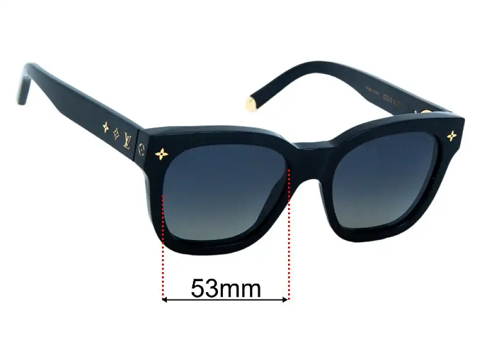 Sunglass Fix Lentilles de Remplacement pour Louis Vuitton Z1523W - 53mm Wide Sunglass Fix Lentilles de Remplacement pour Louis Vuitton Z1523W - 53mm Wide