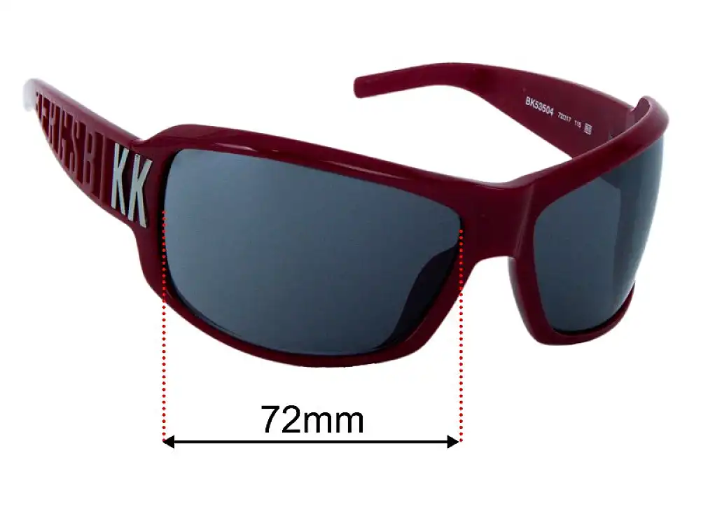 Sunglass Fix Lentilles de Remplacement pour Bikkembergs BK53504 - 72mm Wide Sunglass Fix Lentilles de Remplacement pour Bikkembergs BK53504 - 72mm Wide