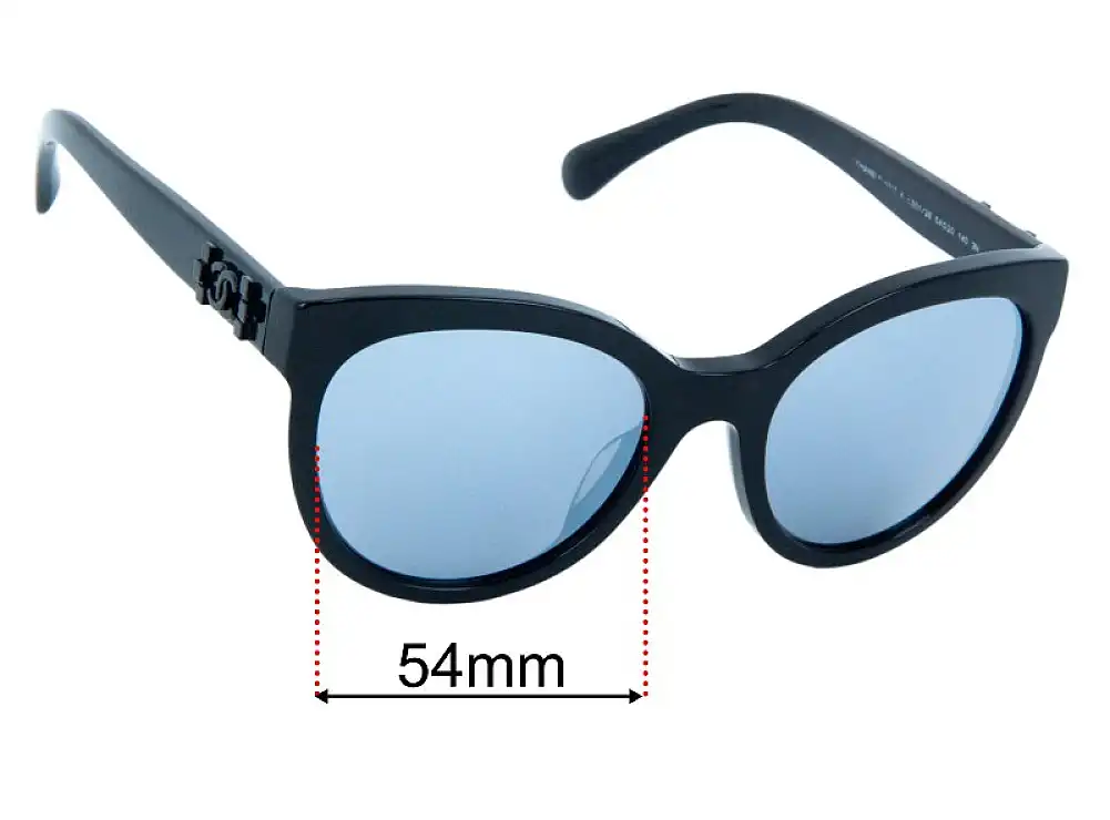 Sunglass Fix Verres de Remplacement pour Chanel 5315 - 54mm Wide Sunglass Fix Verres de Remplacement pour Chanel 5315 - 54mm Wide