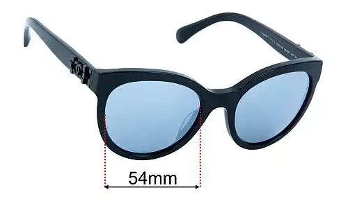 Sunglass Fix Verres de Remplacement pour Chanel 5315 - 54mm Wide Chanel 5315 Verres de Remplacement 54mm wide