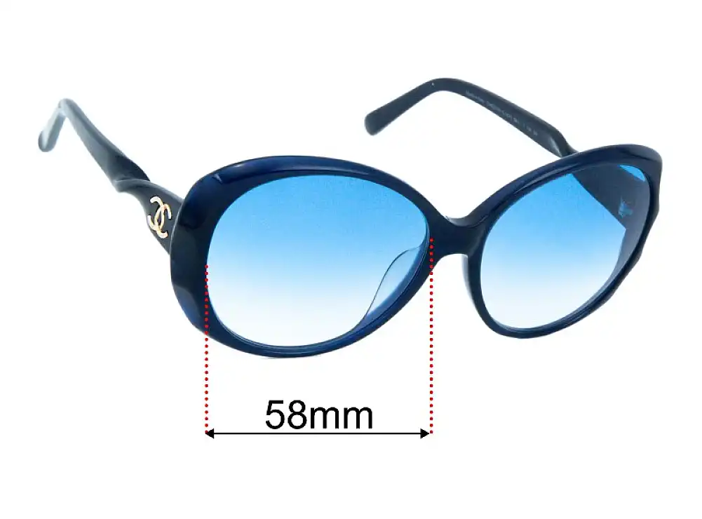 Sunglass Fix Replacement Lenses for Chanel 6231H - 58mm Wide Sunglass Fix Replacement Lenses for Chanel 6231H - 58mm Wide