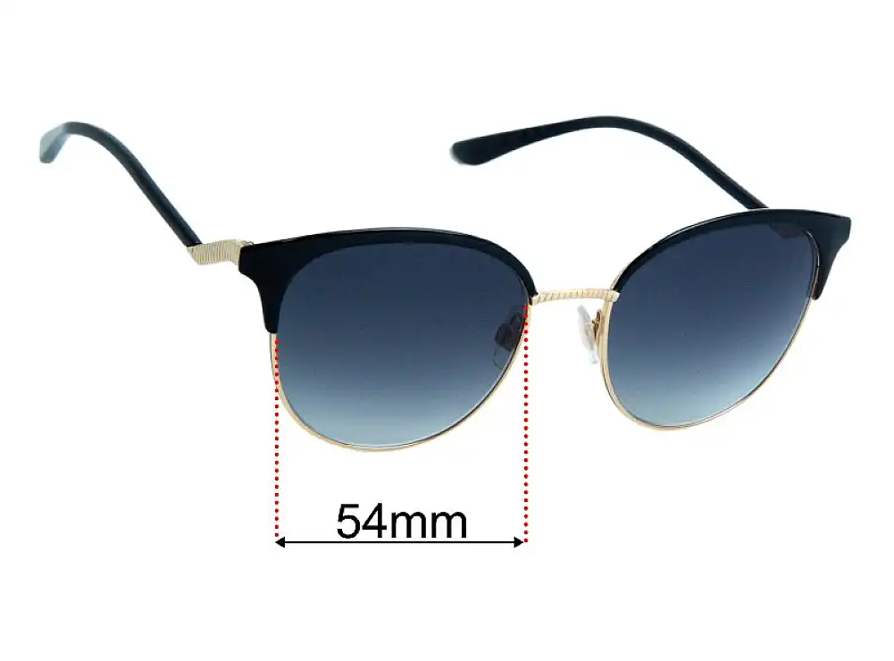 Sunglass Fix Verres de Remplacement pour Dolce & Gabbana DG2273 - 54mm Wide Sunglass Fix Verres de Remplacement pour Dolce & Gabbana DG2273 - 54mm Wide
