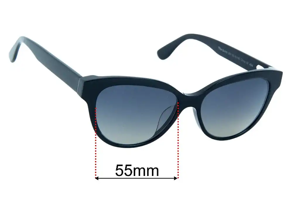 Sunglass Fix Verres de Remplacement pour Pair The Quinn - 55mm Wide Sunglass Fix Verres de Remplacement pour Pair The Quinn - 55mm Wide