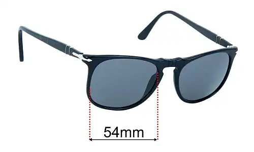 Sunglass Fix Verres de Remplacement pour Persol 3113-S - 54mm Wide Persol 3113-S Verres de Remplacement 54mm wide