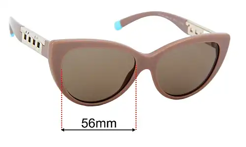 Sunglass Fix Verres de Remplacement pour Tiffany & Co TF 4196 - 56mm Wide Tiffany & Co TF 4196 Verres de Remplacement 56mm wide