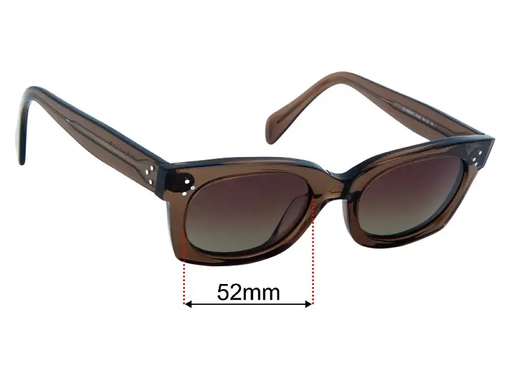 Sunglass Fix Verres de Remplacement pour Celine CL 41029/S - 52mm Wide Sunglass Fix Verres de Remplacement pour Celine CL 41029/S - 52mm Wide