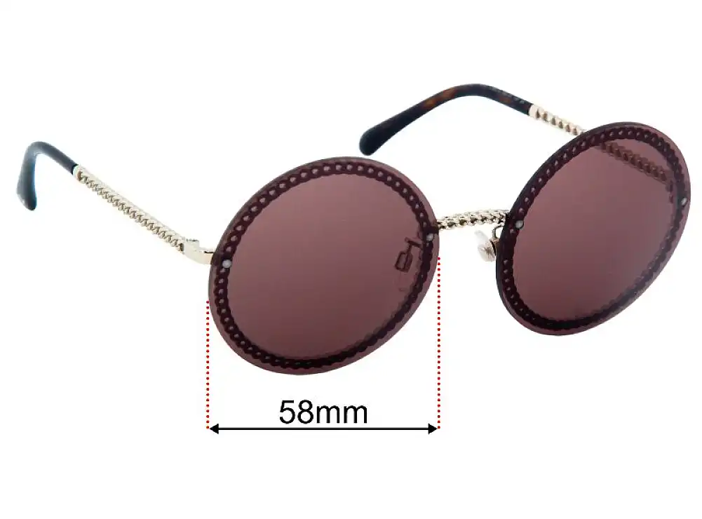 Sunglass Fix Verres de Remplacement pour Chanel 4245 - 58mm Wide Sunglass Fix Verres de Remplacement pour Chanel 4245 - 58mm Wide