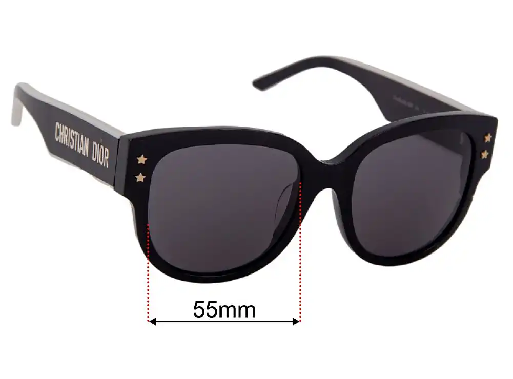 Sunglass Fix Replacement Lenses for Christian Dior DiorPacific B2F 55mm Sunglass Fix Replacement Lenses for Christian Dior DiorPacific B2F 55mm