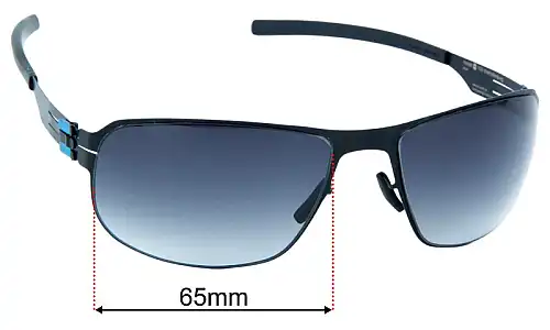 Sunglass Fix Replacement Lenses for IC! Berlin 109 Charlottenburg - 65mm Wide IC! Berlin 109 Charlottenburg Replacement Lenses 65mm wide