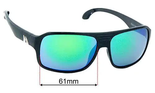 Sunglass Fix Replacement Lenses for Mako Ronin 9602 61mm Mako Ronin 9602 Replacement Lenses 61mm wide
