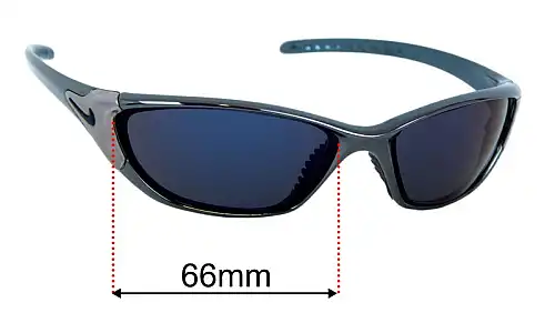 Sunglass Fix Replacement Lenses for Nike EV0344 Haul - 66mm Wide Nike EV0344 Haul Replacement Lenses 66mm wide