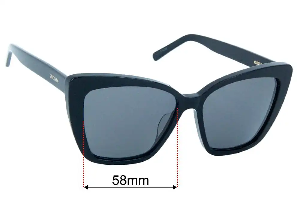 Sunglass Fix Replacement Lenses for Oroton Jamie - 58mm Wide Sunglass Fix Replacement Lenses for Oroton Jamie - 58mm Wide
