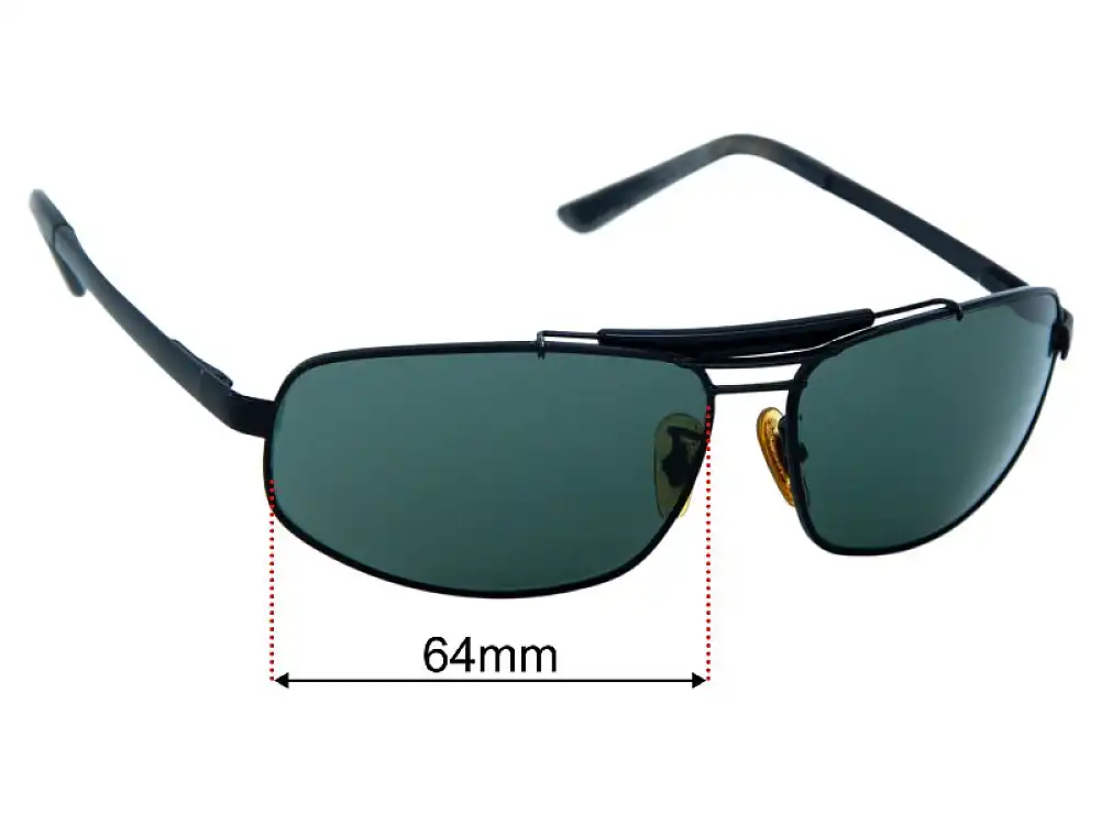 Sunglass Fix Replacement Lenses for Ray-Ban RB3303 - 64mm Wide Sunglass Fix Replacement Lenses for Ray-Ban RB3303 - 64mm Wide