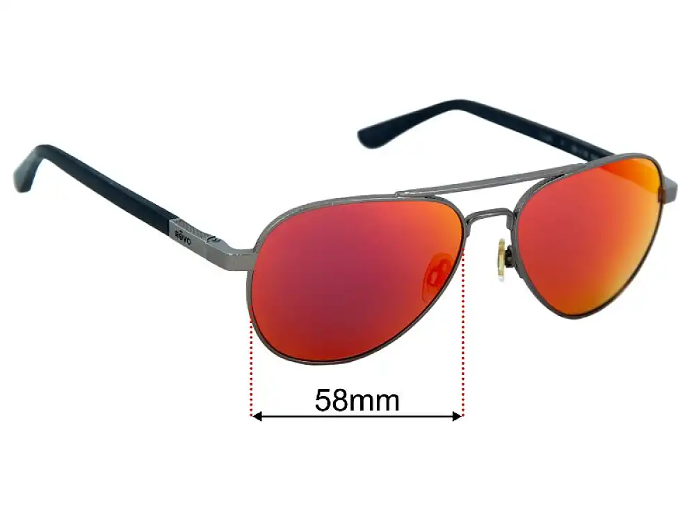Sunglass Fix Verres de Remplacement pour Revo Raconteur II RE1146 - 58mm Wide Sunglass Fix Verres de Remplacement pour Revo Raconteur II RE1146 - 58mm Wide