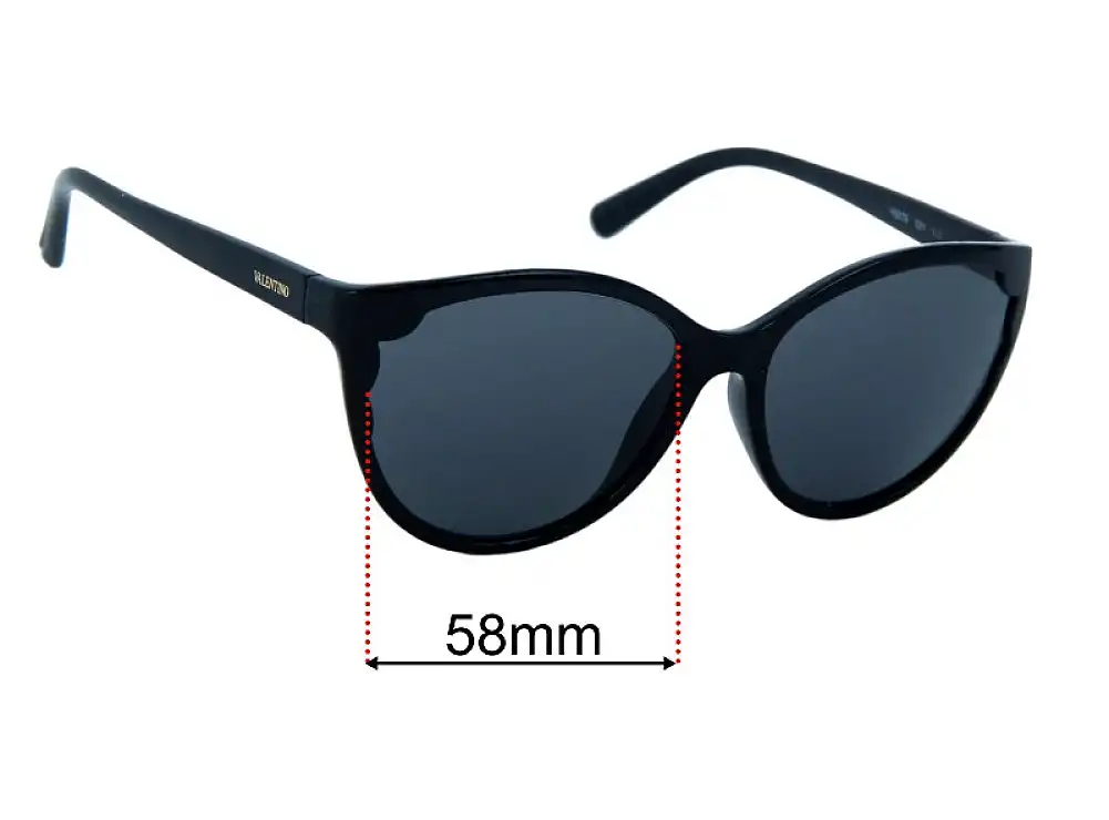 Sunglass Fix Replacement Lenses for Valentino V607S - 58mm Wide Sunglass Fix Replacement Lenses for Valentino V607S - 58mm Wide