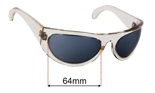 Sunglass Fix Replacement Lenses for Cutler and Gross of London 0276 64mm Cutler and Gross of London 0276 Replacement Lenses 64mm wide