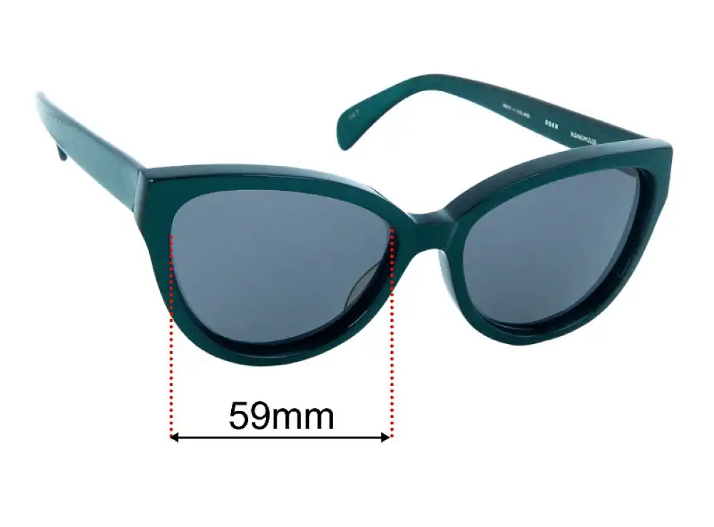 Sunglass Fix Verres de Remplacement pour Cutler and Gross of London 0268 - 59mm Wide Sunglass Fix Verres de Remplacement pour Cutler and Gross of London 0268 - 59mm Wide