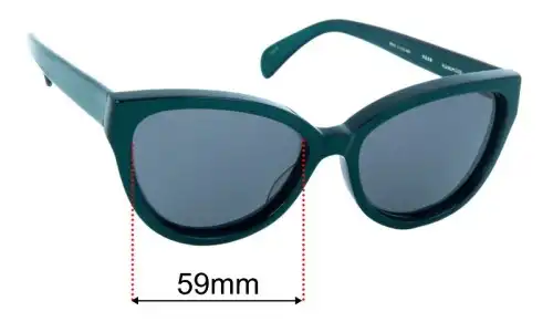 Sunglass Fix Verres de Remplacement pour Cutler and Gross of London 0268 - 59mm Wide Cutler and Gross of London 0268 Verres de Remplacement 59mm wide