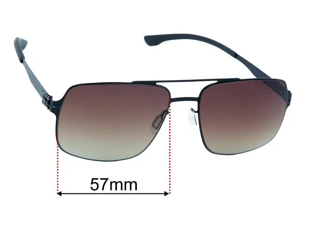 Sunglass Fix Verres de Remplacement pour IC! Berlin Dystopia - 57mm Wide Sunglass Fix Verres de Remplacement pour IC! Berlin Dystopia - 57mm Wide