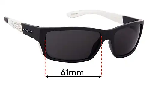 Sunglass Fix Lentilles de Remplacement pour Arnette Frambuesa AN4336 - 52mm Wide Arnette Frambuesa AN4336 Lentilles de Remplacement 52mm wide