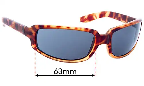 Sunglass Fix Lentilles de Remplacement pour Black Flys Roll The Flys - Lucky Fly - 63mm Wide Black Flys Roll The Flys - Lucky Fly Lentilles de Remplacement 63mm wide
