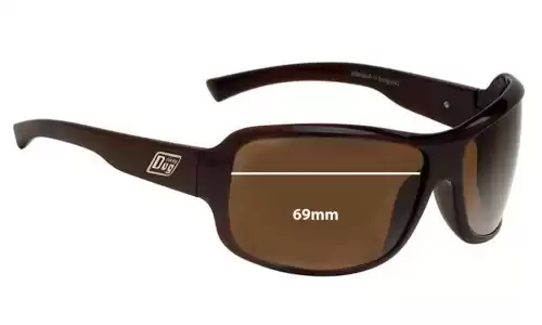 Sunglass Fix Verres de Remplacement pour Dirty Dog Crackle - 69mm Wide Sunglass Fix Verres de Remplacement pour Dirty Dog Crackle - 69mm Wide