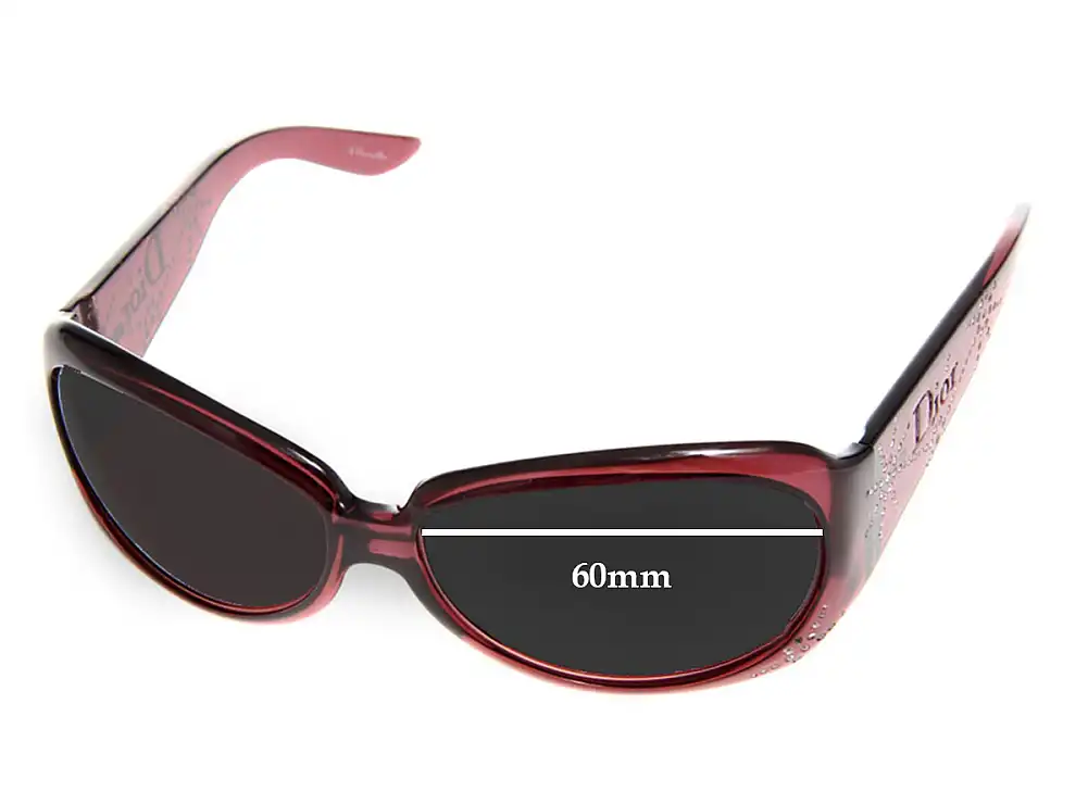 Sunglass Fix Verres de Remplacement pour Christian Dior Spidior/F - 60mm Wide Sunglass Fix Verres de Remplacement pour Christian Dior Spidior/F - 60mm Wide
