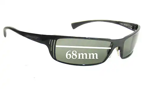 Sunglass Fix Lentilles de Remplacement pour Arnette Tron AN3032 - 68mm Wide Arnette Tron AN3032 Lentilles de Remplacement 68mm wide