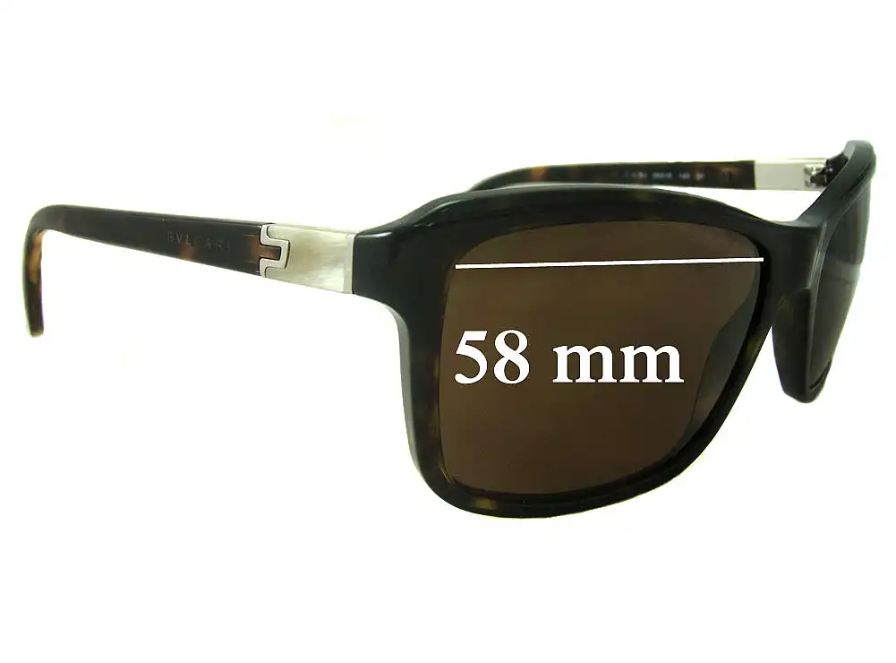 Sunglass Fix Verres de Remplacement pour Bvlgari 7011 - 58mm Wide Sunglass Fix Verres de Remplacement pour Bvlgari 7011 - 58mm Wide