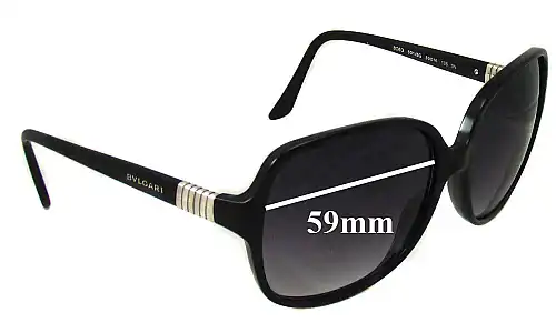 Sunglass Fix Verres de Remplacement pour Bvlgari 8063 - 59mm Wide Sunglass Fix Verres de Remplacement pour Bvlgari 8063 - 59mm Wide