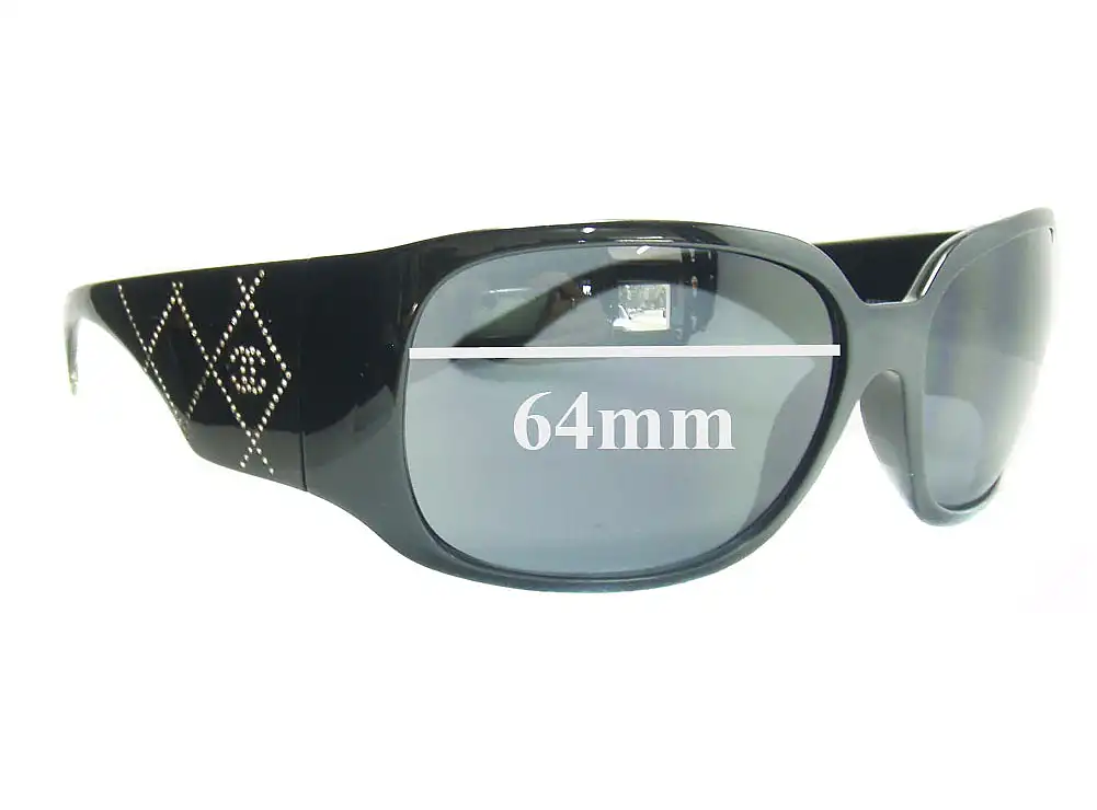 Sunglass Fix Verres de Remplacement pour Chanel 5080 - 64mm Wide Sunglass Fix Verres de Remplacement pour Chanel 5080 - 64mm Wide