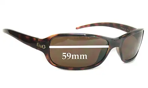 Sunglass Fix Verres de Remplacement pour Dolce & Gabbana DG2200 - 59mm Wide Sunglass Fix Verres de Remplacement pour Dolce & Gabbana DG2200 - 59mm Wide