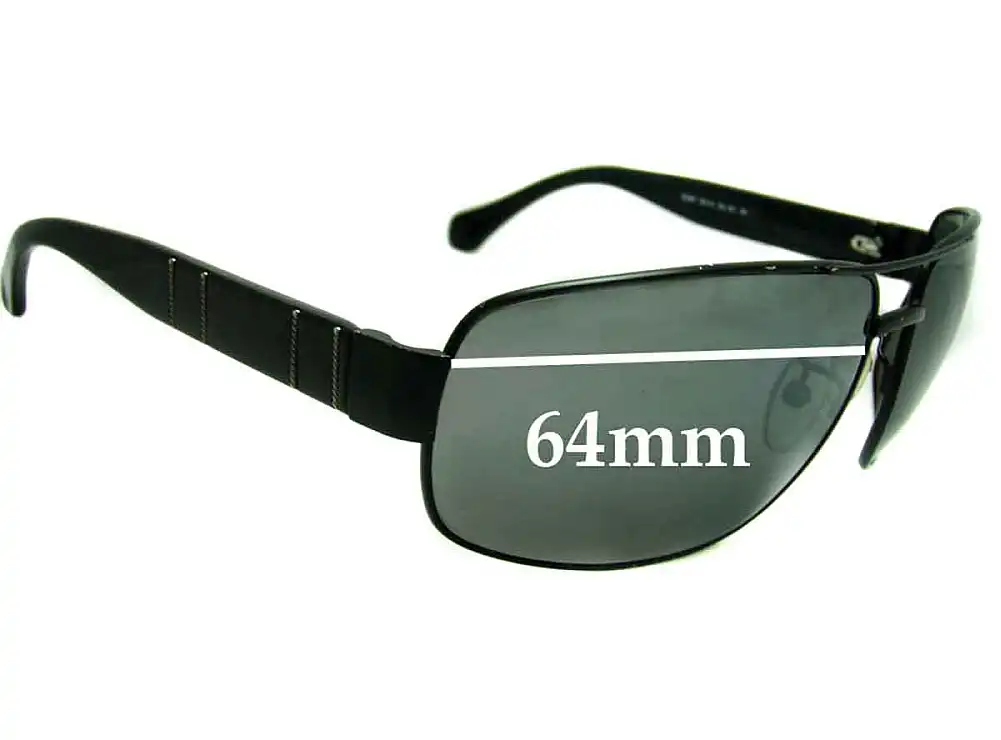 Sunglass Fix Verres de Remplacement pour Ermenegildo Zegna SZ 3047 - 64mm Wide Sunglass Fix Verres de Remplacement pour Ermenegildo Zegna SZ 3047 - 64mm Wide