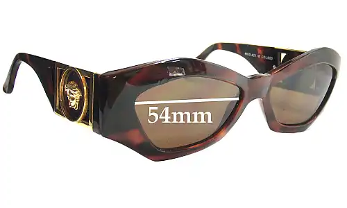 Sunglass Fix Verres de Remplacement pour Versace MOD 421 - 54mm Wide Sunglass Fix Verres de Remplacement pour Versace MOD 421 - 54mm Wide