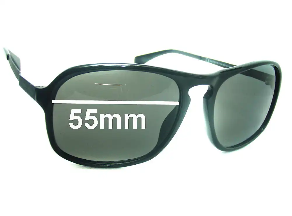 Sunglass Fix Verres de Remplacement pour Giorgio Armani GA 668/S - 55mm Wide Sunglass Fix Verres de Remplacement pour Giorgio Armani GA 668/S - 55mm Wide