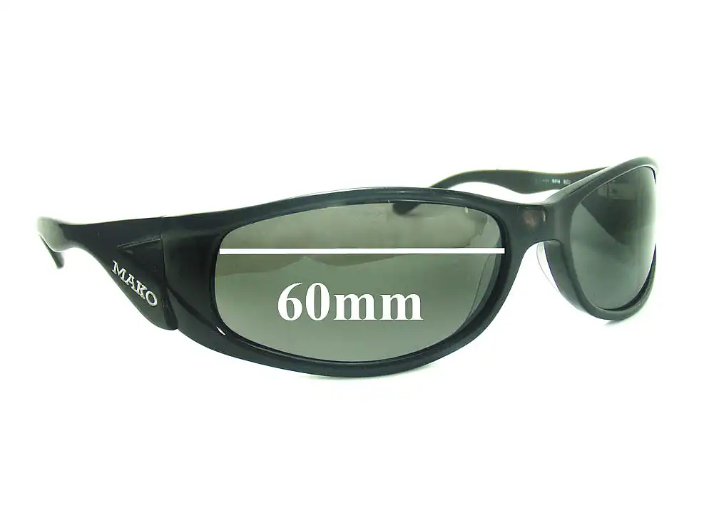 Sunglass Fix Verres de Remplacement pour Mako 9494 - 60mm Wide Sunglass Fix Verres de Remplacement pour Mako 9494 - 60mm Wide