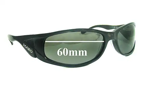 Sunglass Fix Verres de Remplacement pour Mako 9494 - 60mm Wide Sunglass Fix Verres de Remplacement pour Mako 9494 - 60mm Wide