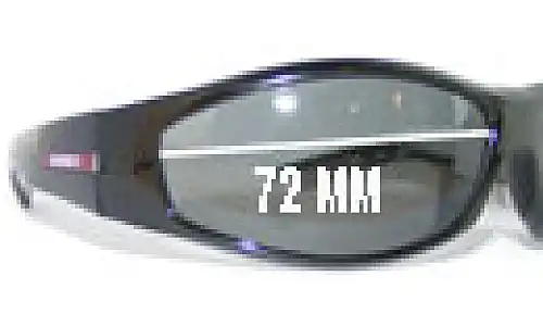 Sunglass Fix Verres de Remplacement pour Mako Swing 9542 - 72mm Wide Sunglass Fix Verres de Remplacement pour Mako Swing 9542 - 72mm Wide