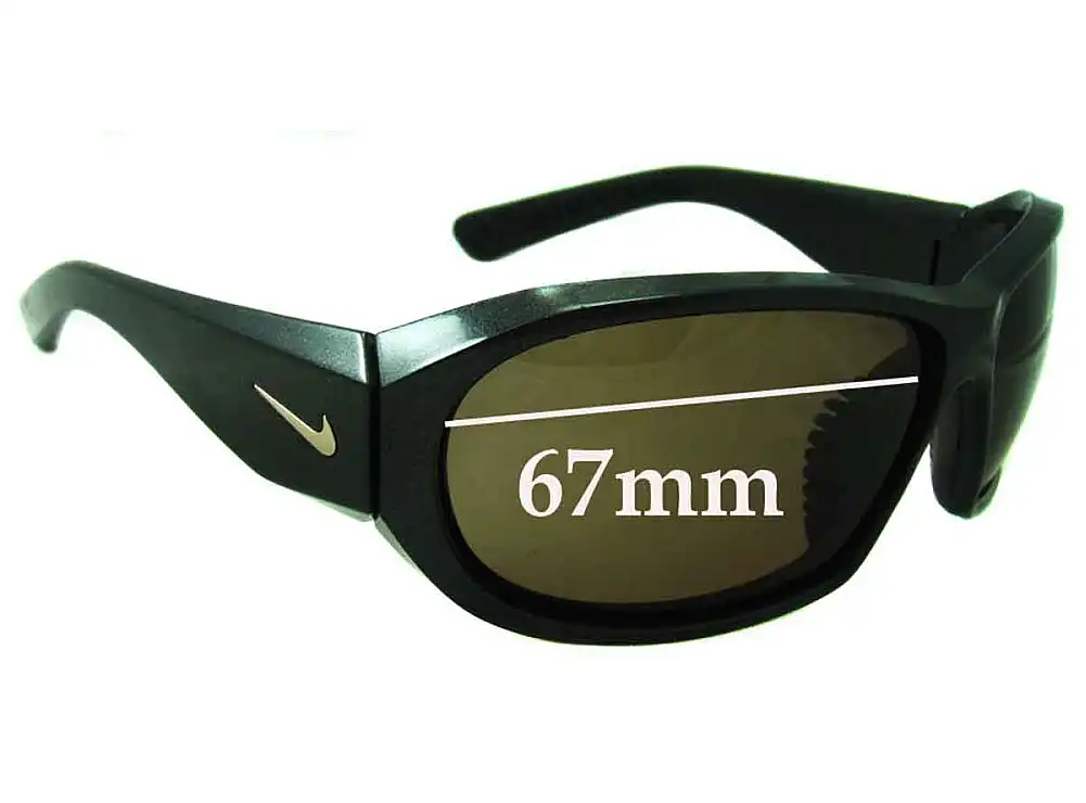Sunglass Fix Verres de Remplacement pour Nike EV0522 EV0523 Fuse - 67mm Wide Sunglass Fix Verres de Remplacement pour Nike EV0522 EV0523 Fuse - 67mm Wide