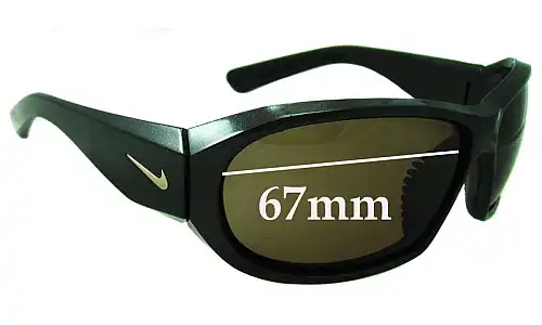 Sunglass Fix Verres de Remplacement pour Nike EV0522 EV0523 Fuse - 67mm Wide Sunglass Fix Verres de Remplacement pour Nike EV0522 EV0523 Fuse - 67mm Wide