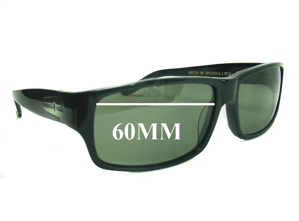 Sunglass Fix Verres de Remplacement pour Patrick Cox 9PCRX006 - 60mm Wide Sunglass Fix Verres de Remplacement pour Patrick Cox 9PCRX006 - 60mm Wide