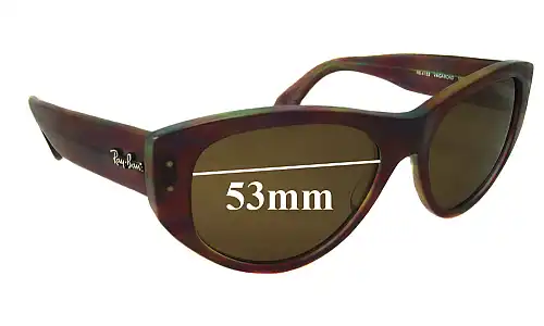 Sunglass Fix Verres de Remplacement pour Ray-Ban RB4152 Vagabond - 53mm Wide Sunglass Fix Verres de Remplacement pour Ray-Ban RB4152 Vagabond - 53mm Wide
