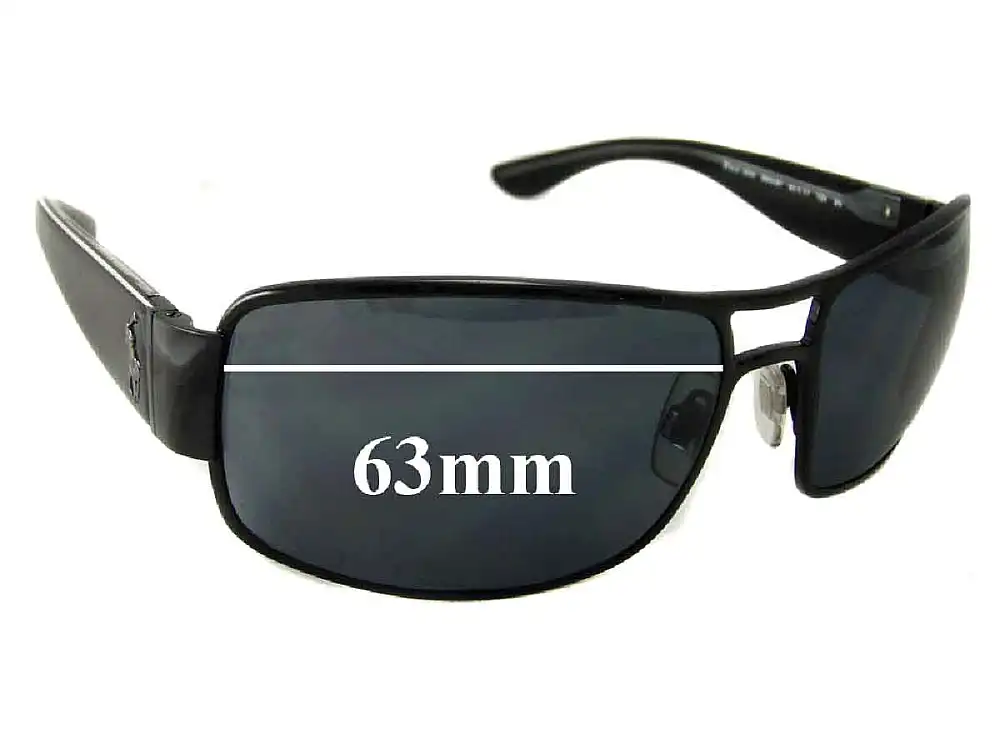 Sunglass Fix Lentilles de Remplacement pour Polo Polo PH 3034 - 63mm Wide Sunglass Fix Lentilles de Remplacement pour Polo Polo PH 3034 - 63mm Wide